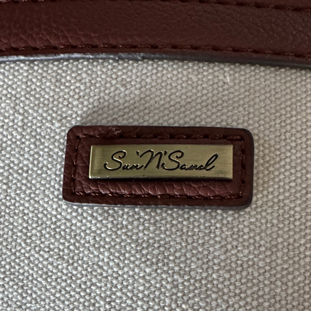 Brown and Cream Shoulder Bag